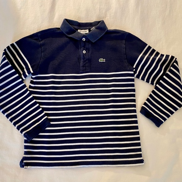 Lacoste Other - Boys Striped Lacoste Polo Size 10